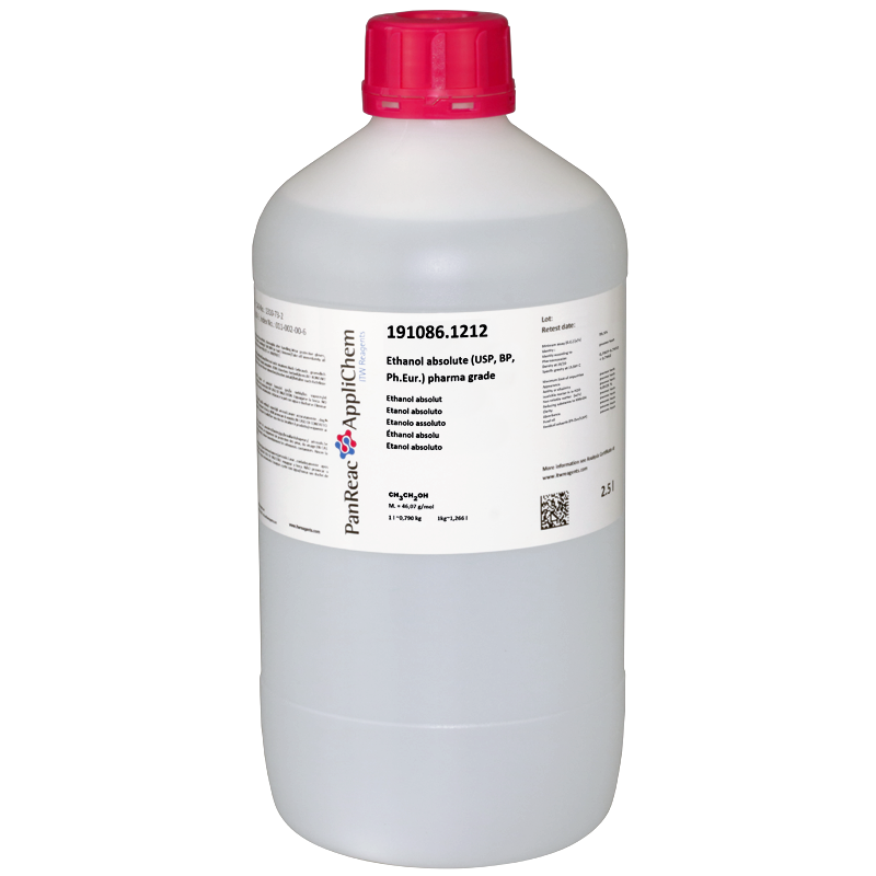 Ethanol absolute (USP, BP, Ph.Eur.) pharma grade ITW Reagents