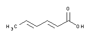 molecule for: Sorbinsäure (BP, Ph. Eur.) reinst, Pharma-Qualität