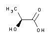 molecule for: L(+)-Milchsäure (F.C.C.) Lebensmittelqualität